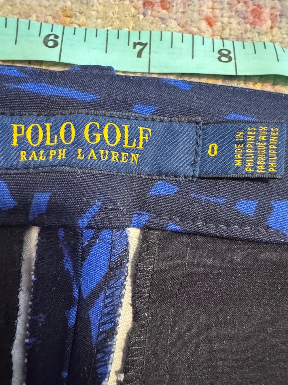 Polo Ralph Lauren Blue Palm-Print Golf Pants